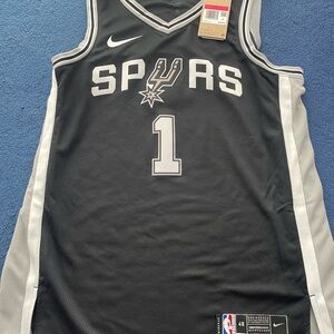 Victor Wembanyama NBA Black and White Swingman Jersey